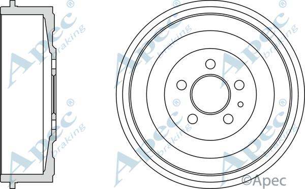 APEC DRM9710 - Спирачен барабан vvparts.bg