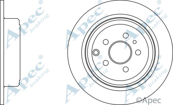 APEC DSK948 - Спирачен диск vvparts.bg