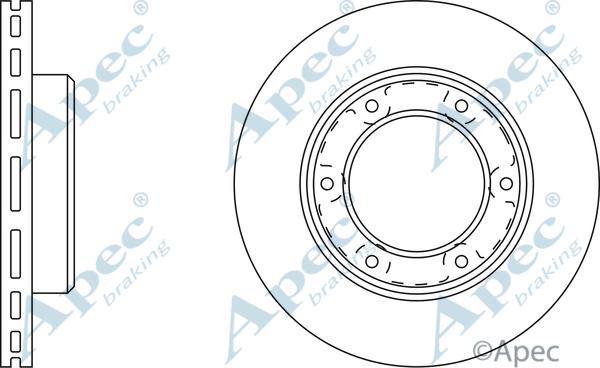 APEC DSK953 - Спирачен диск vvparts.bg