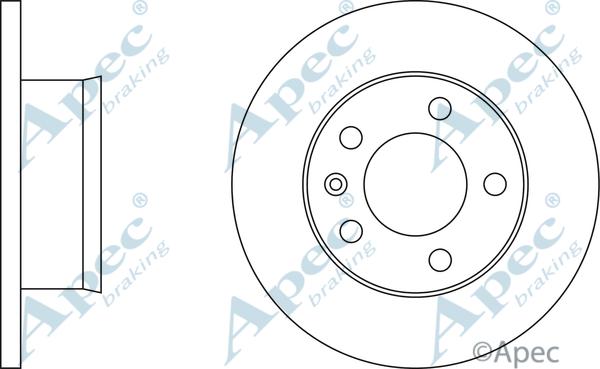 APEC DSK968 - Спирачен диск vvparts.bg