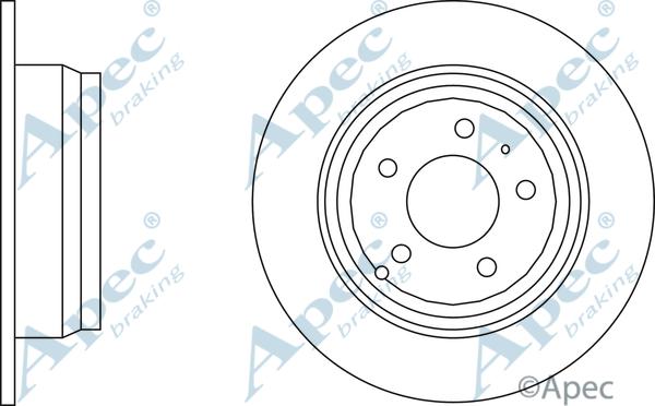 APEC DSK916 - Спирачен диск vvparts.bg