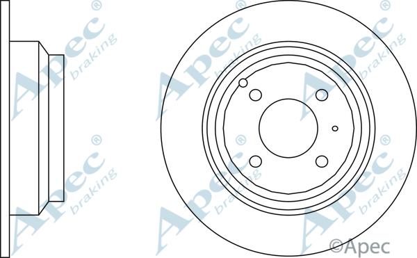 APEC DSK913 - Спирачен диск vvparts.bg