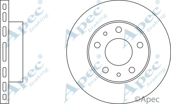 APEC DSK925 - Спирачен диск vvparts.bg