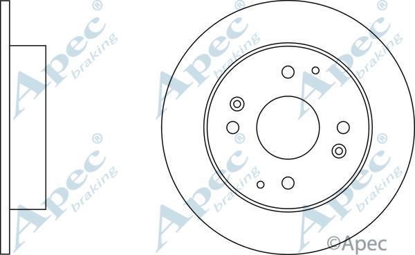 APEC DSK922 - Спирачен диск vvparts.bg