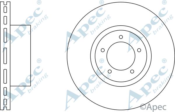 APEC DSK595 - Спирачен диск vvparts.bg