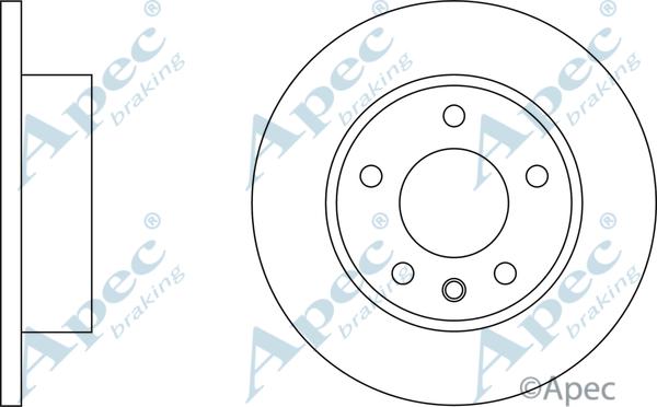 APEC DSK540 - Спирачен диск vvparts.bg