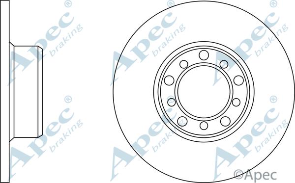 APEC DSK554 - Спирачен диск vvparts.bg