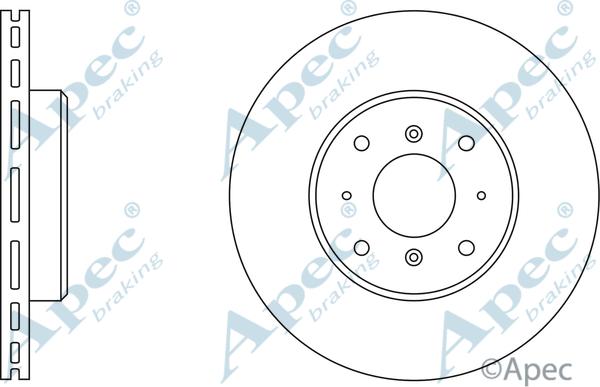 APEC DSK555 - Спирачен диск vvparts.bg