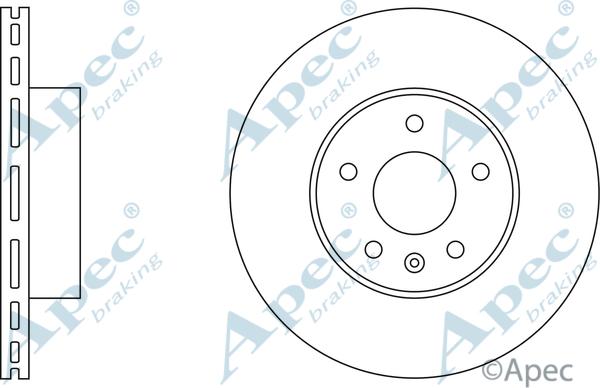 APEC DSK556 - Спирачен диск vvparts.bg