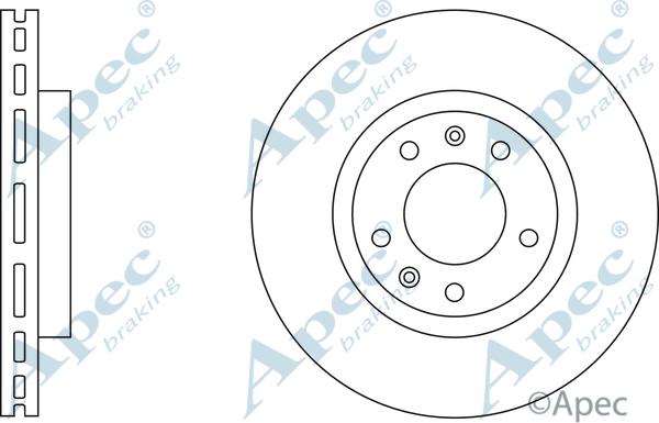 APEC DSK557 - Спирачен диск vvparts.bg