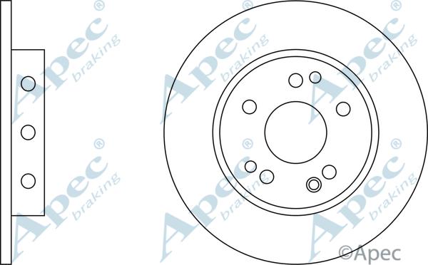 APEC DSK502 - Спирачен диск vvparts.bg