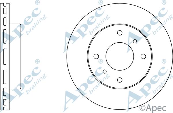 APEC DSK507 - Спирачен диск vvparts.bg