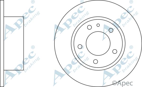 APEC DSK515 - Спирачен диск vvparts.bg