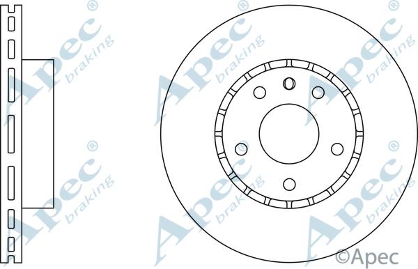 APEC DSK513 - Спирачен диск vvparts.bg