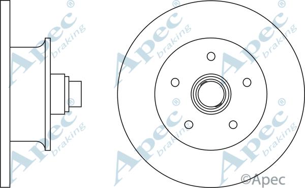 APEC DSK588 - Спирачен диск vvparts.bg