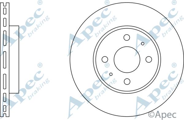 APEC DSK582 - Спирачен диск vvparts.bg