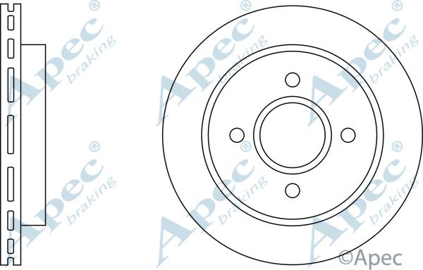 APEC DSK534 - Спирачен диск vvparts.bg