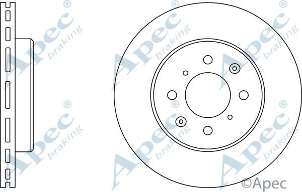 APEC DSK521 - Спирачен диск vvparts.bg