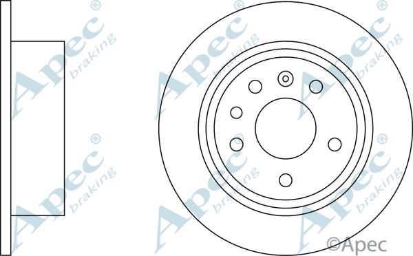 APEC DSK523 - Спирачен диск vvparts.bg