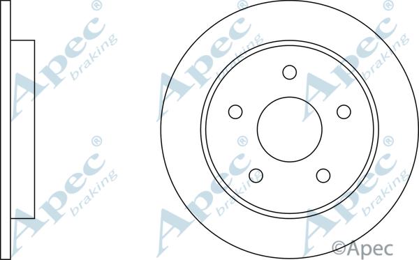 APEC DSK576 - Спирачен диск vvparts.bg