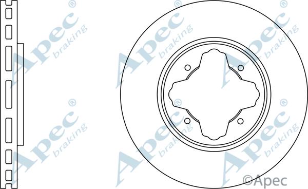 APEC DSK692 - Спирачен диск vvparts.bg