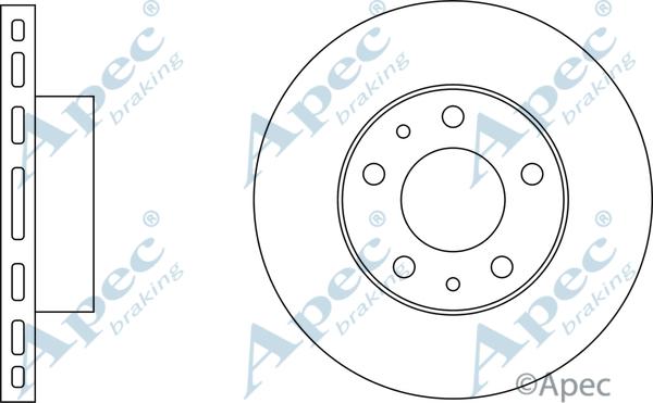 APEC DSK644 - Спирачен диск vvparts.bg