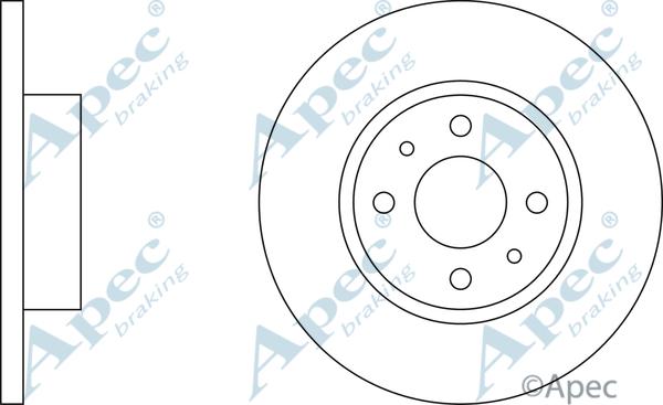 APEC DSK643 - Спирачен диск vvparts.bg