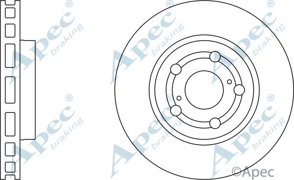 APEC DSK660 - Спирачен диск vvparts.bg