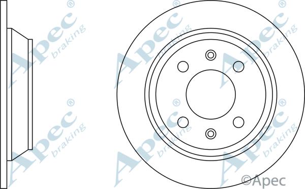 APEC DSK609 - Спирачен диск vvparts.bg