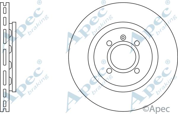 APEC DSK601 - Спирачен диск vvparts.bg