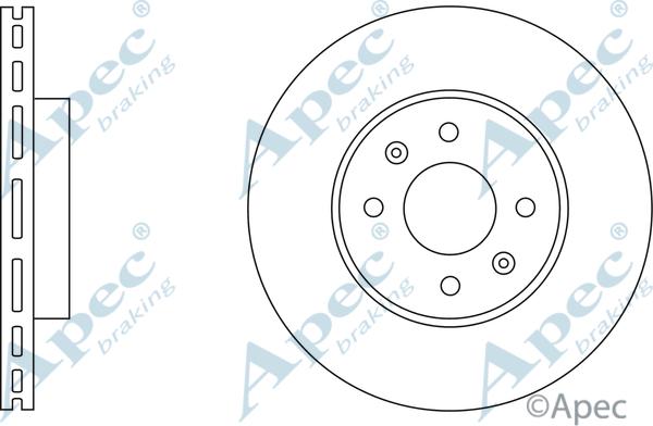 APEC DSK608 - Спирачен диск vvparts.bg