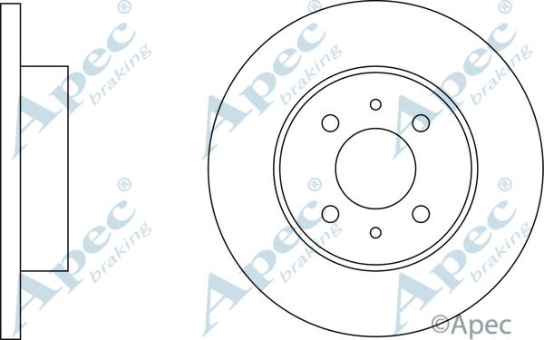 APEC DSK603 - Спирачен диск vvparts.bg