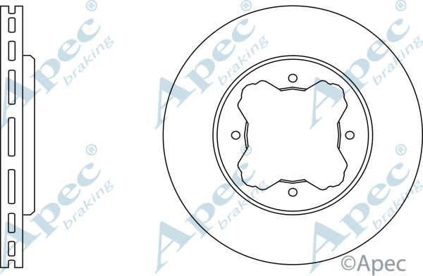 APEC DSK602 - Спирачен диск vvparts.bg