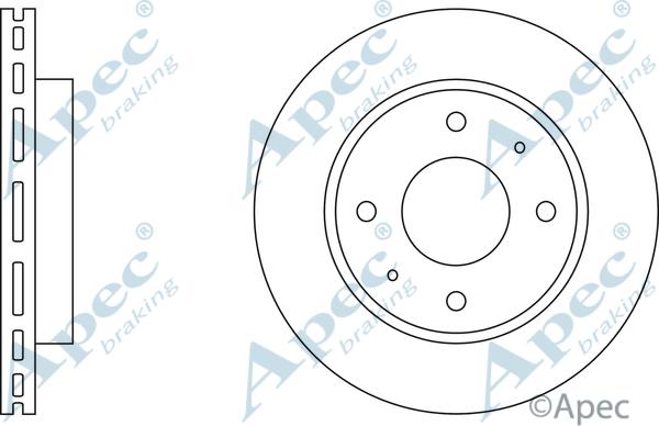 APEC DSK615 - Спирачен диск vvparts.bg