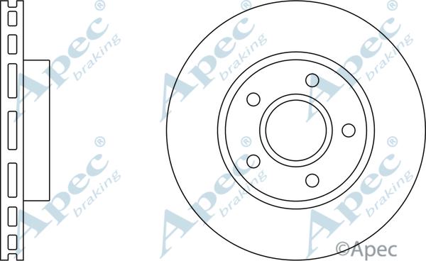 APEC DSK684 - Спирачен диск vvparts.bg