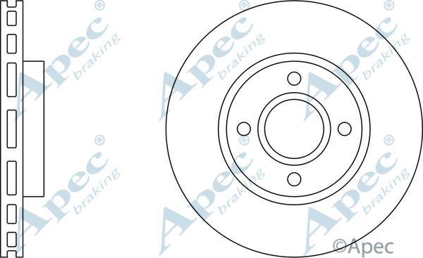 APEC DSK685 - Спирачен диск vvparts.bg