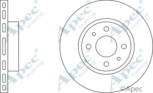 APEC DSK639 - Спирачен диск vvparts.bg