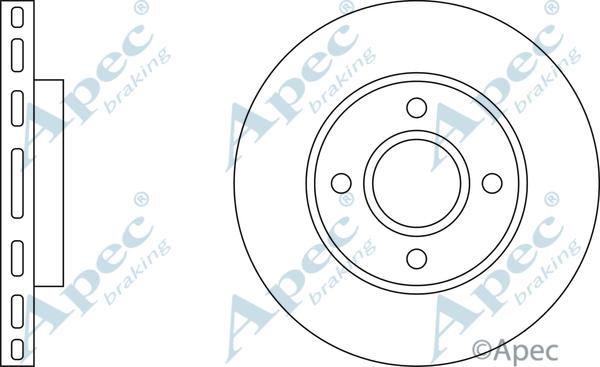 APEC DSK634 - Спирачен диск vvparts.bg