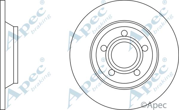 APEC DSK638 - Спирачен диск vvparts.bg