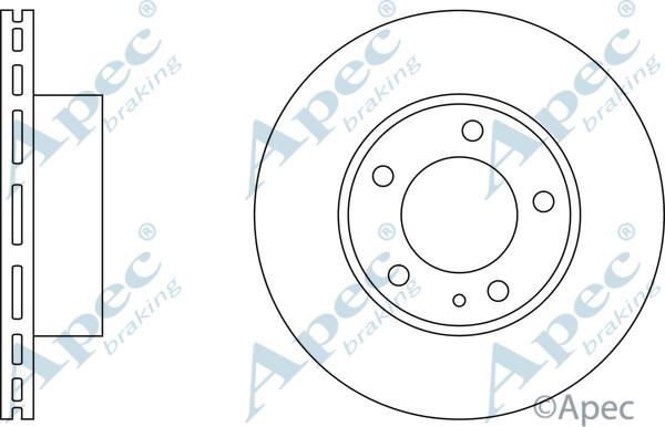 APEC DSK624 - Спирачен диск vvparts.bg