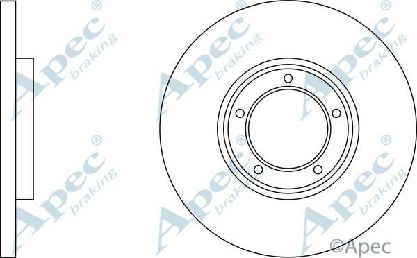 APEC DSK620 - Спирачен диск vvparts.bg