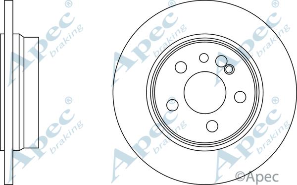 APEC DSK628 - Спирачен диск vvparts.bg