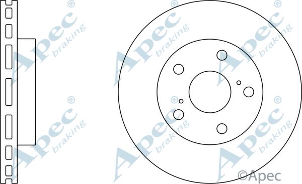 APEC DSK674 - Спирачен диск vvparts.bg