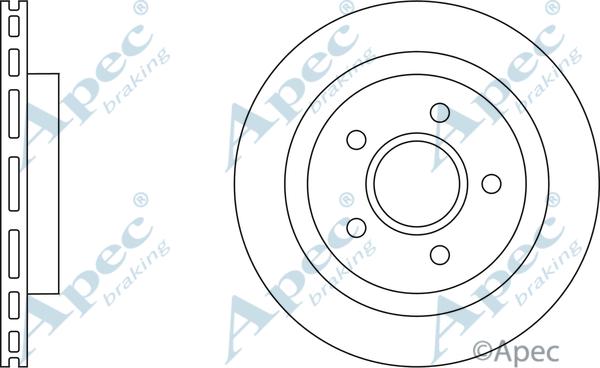 APEC DSK676 - Спирачен диск vvparts.bg