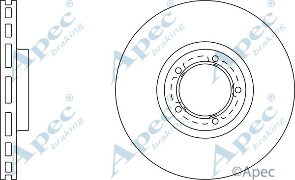 APEC DSK673 - Спирачен диск vvparts.bg