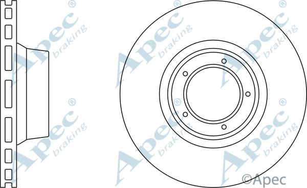 APEC DSK672 - Спирачен диск vvparts.bg