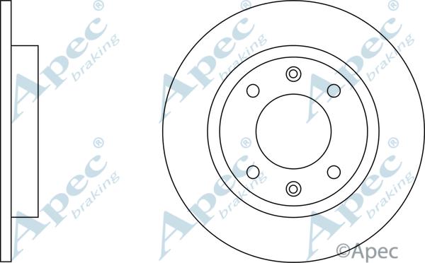 APEC DSK146 - Спирачен диск vvparts.bg