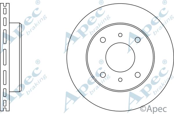 APEC DSK141 - Спирачен диск vvparts.bg