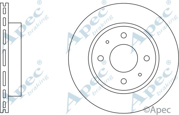 APEC DSK143 - Спирачен диск vvparts.bg