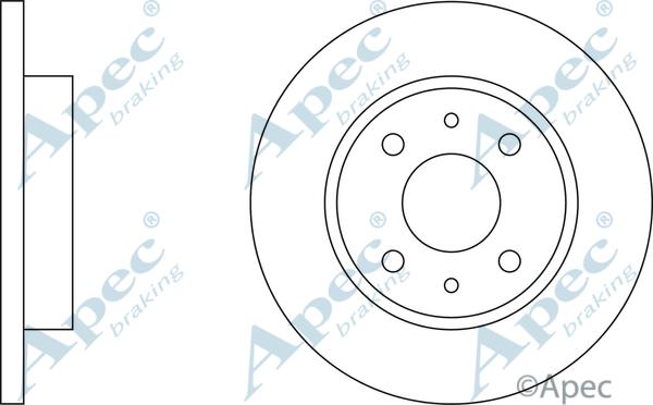 APEC DSK142 - Спирачен диск vvparts.bg